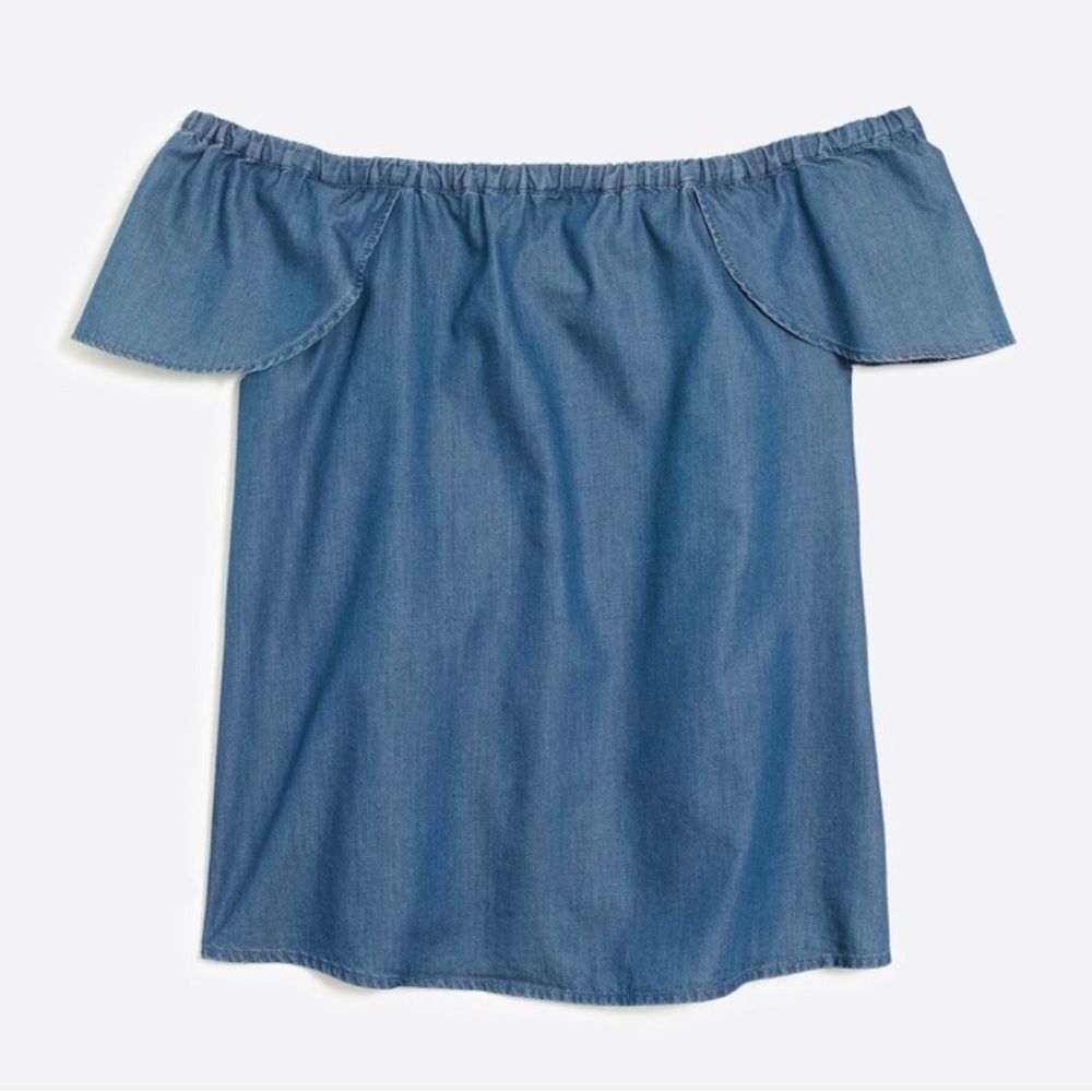 J. Crew denim blouse size XXS